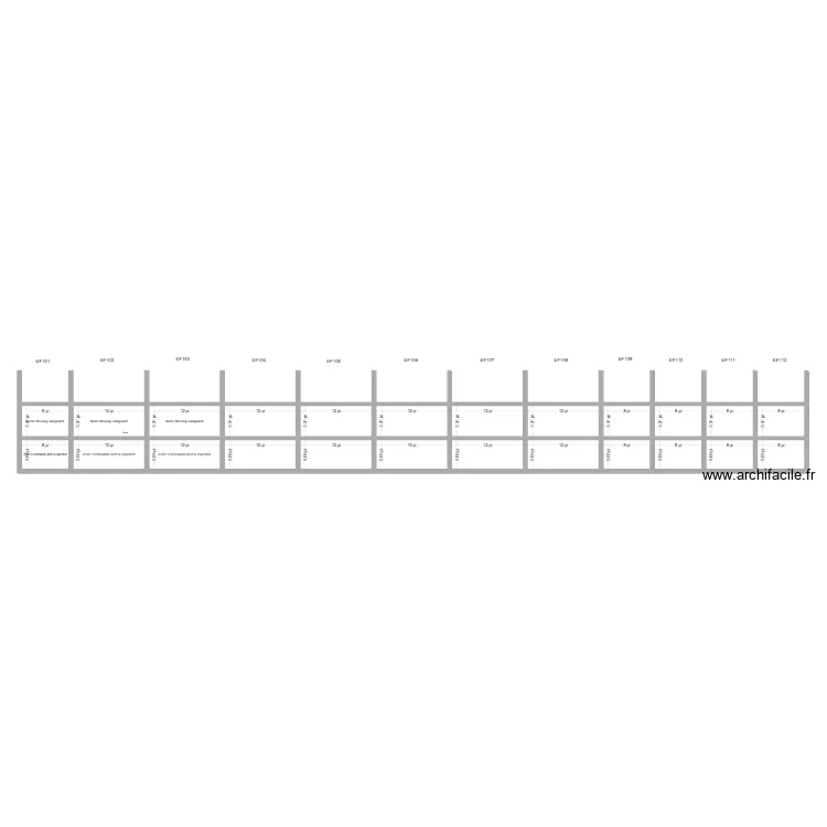 Ef1##. Plan de 24  et 119 m²