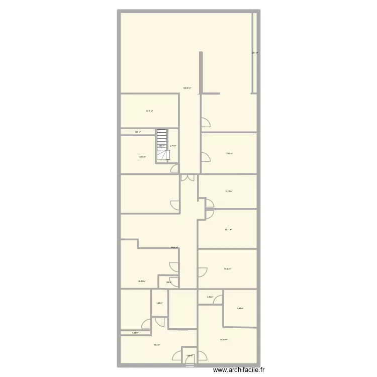 BRUNET RIO. Plan de 21  et 359 m²