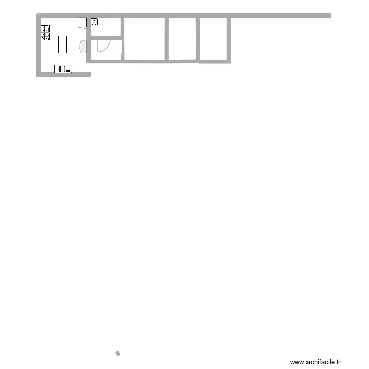Cuisine. Plan de 2 et 5 m² Cuisine. Plan de 2 et 5 m²