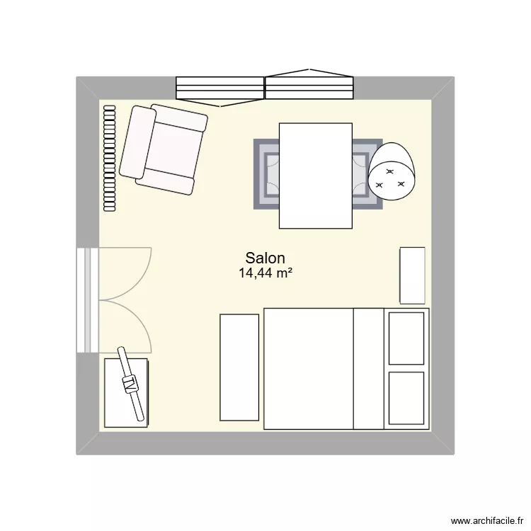 Nad. Plan de 1  et 14 m²