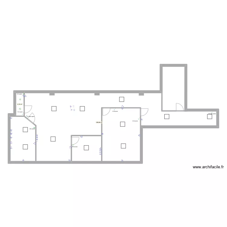 salvetti lou&eacute;. Plan de 