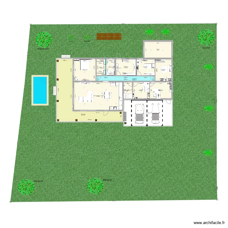Maison 2. Plan de 