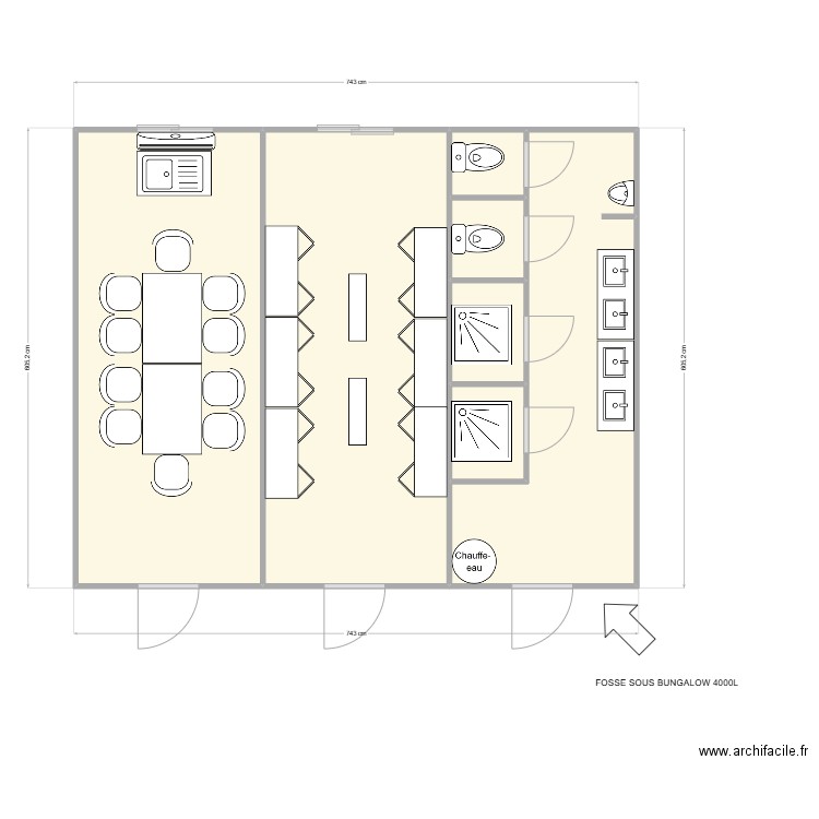 PETRAM CHANTIER AEROPORT ANNECY. Plan de 7 pièces et 43 m2