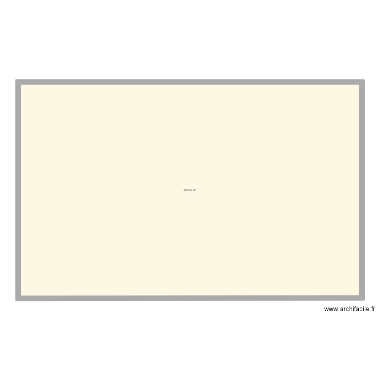 nouveau. Plan de 1 pièce et 221 m2