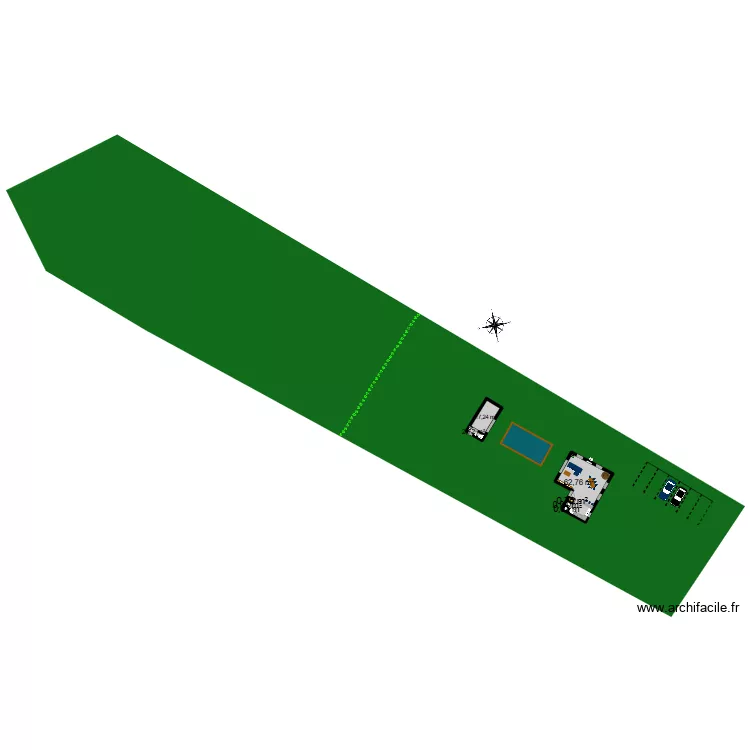 Maison Parcelle Chem de Bourdin. Plan de Maison Parcelle Chem de Bourdin. Plan de