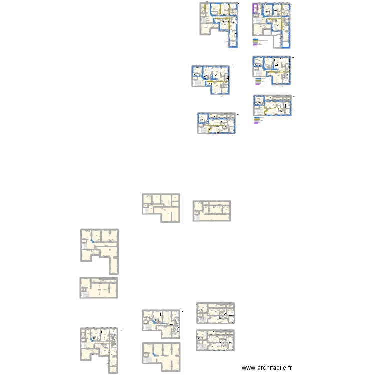 BEAUMONT  2. Plan de 187 pièces et 3110 m2