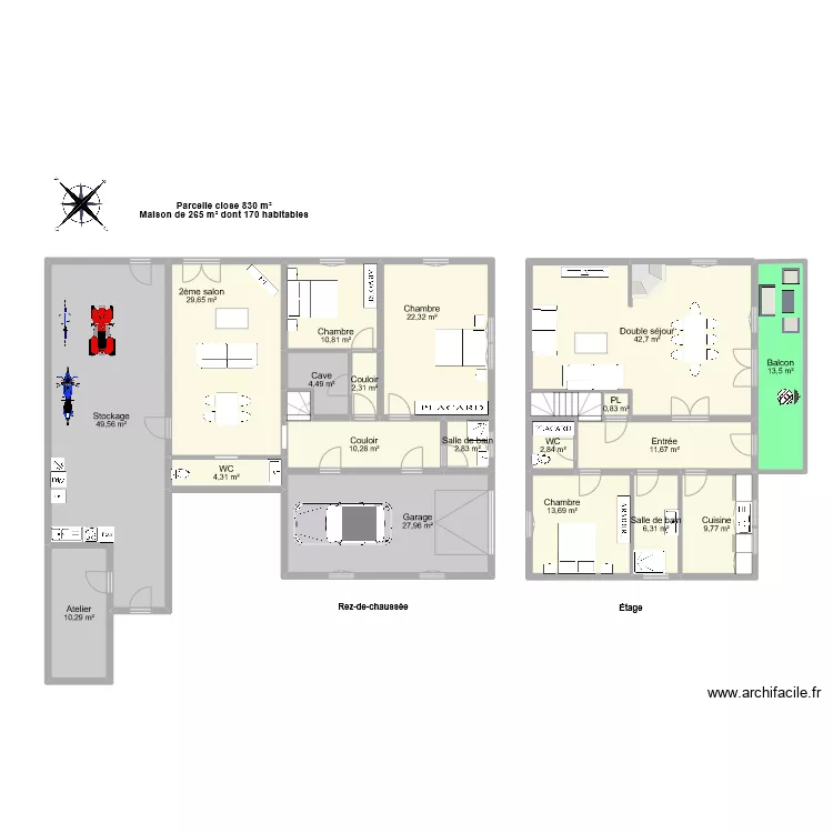 PETITJEAN Gabriel. Plan de 