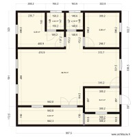 PLAN 2 CHAMBRES SALON 2 DOUCHES