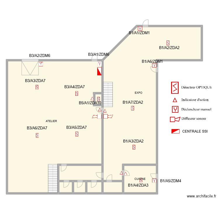 SOCLEMA RDC. Plan de 9 pièces et 438 m2