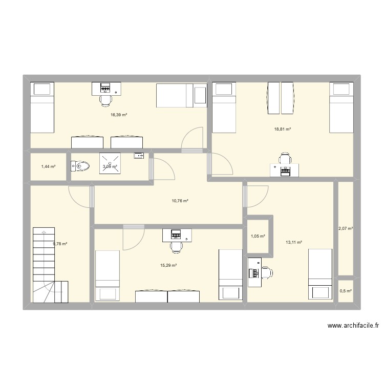 Passy 3ème bis. Plan de 0 pièce et 0 m2