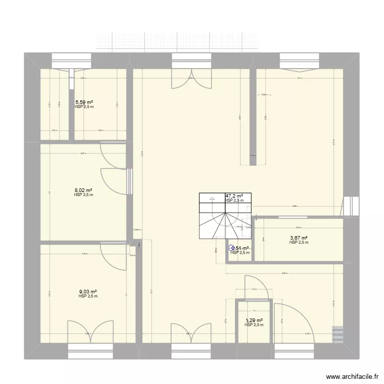 Baron. Plan de 7 et 75 m² Baron. Plan de 7 et 75 m²