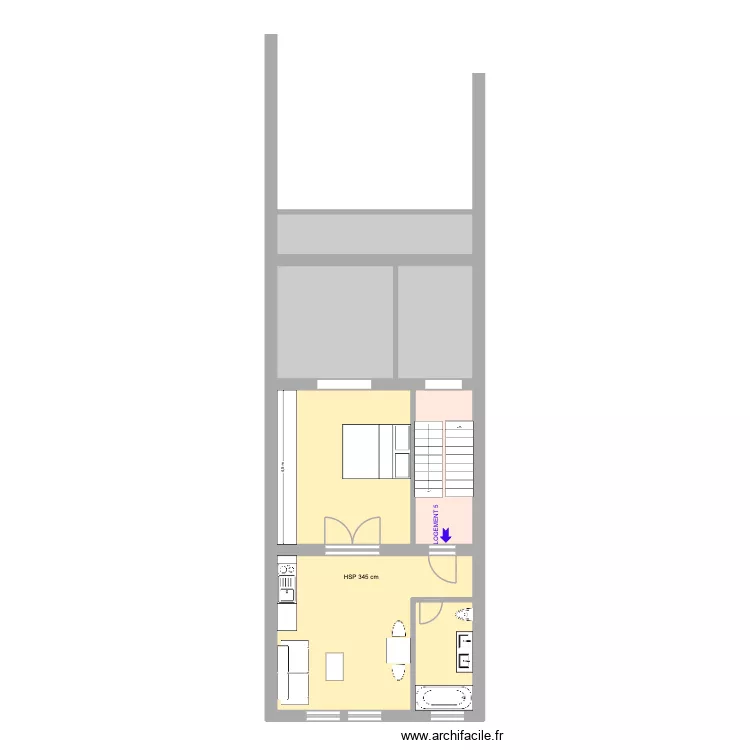Churchill 21 Rez+2 - Projeté -. Plan de 9 et 91 m² Churchill 21 Rez+2 - Projeté -. Plan de 9 et 91 m²