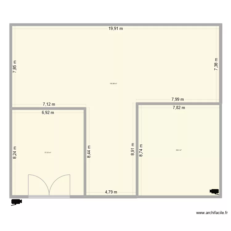 PLAN CAMERA. Plan de 3 et 318 m² PLAN CAMERA. Plan de 3 et 318 m²