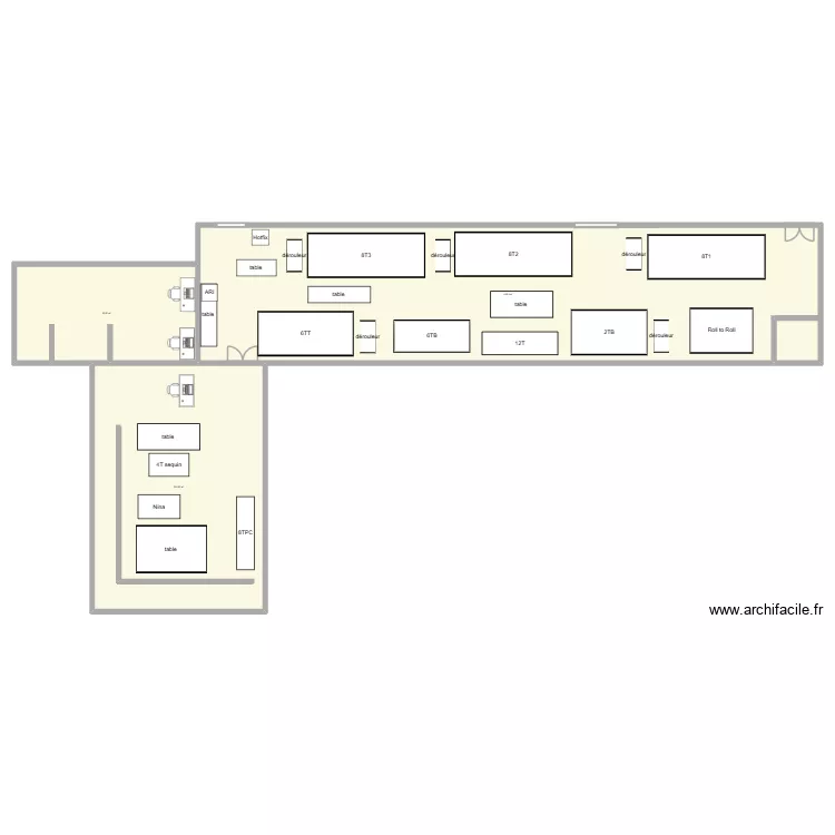 cotec. Plan de 3  et 698 m²