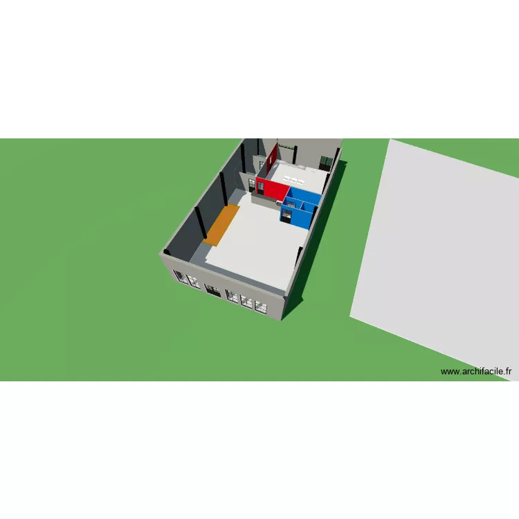 resto3. Plan de 8  et 205 m²