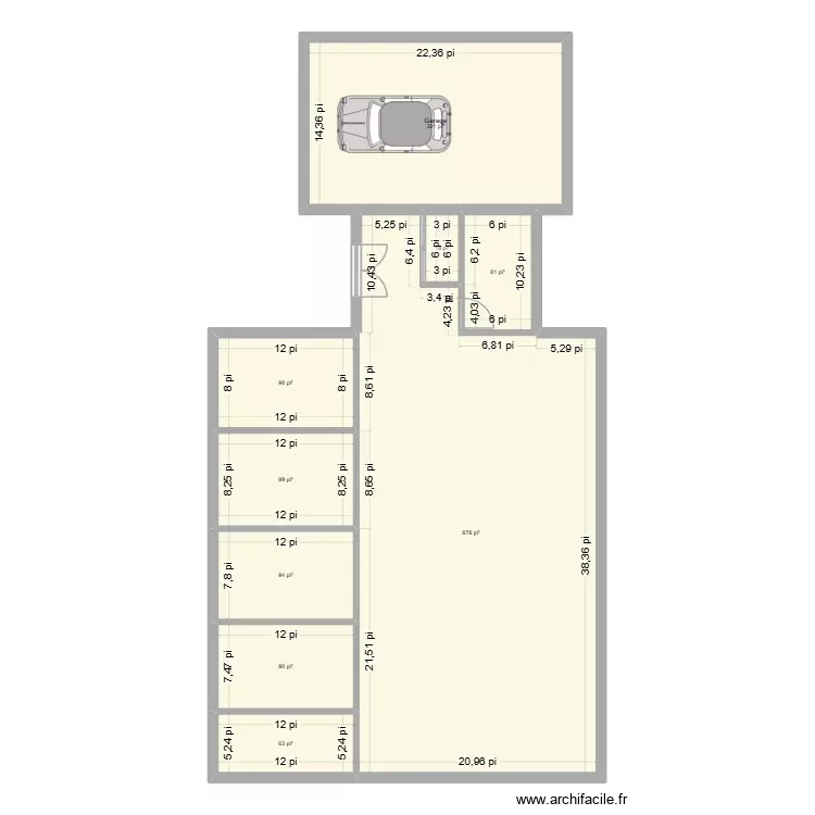 Boisés sucrerie - Plein pied - Option 2. Plan de 9 Pièces et 160 m² Boisés sucrerie - Plein pied - Option 2. Plan de 9 Pièces et 160 m²
