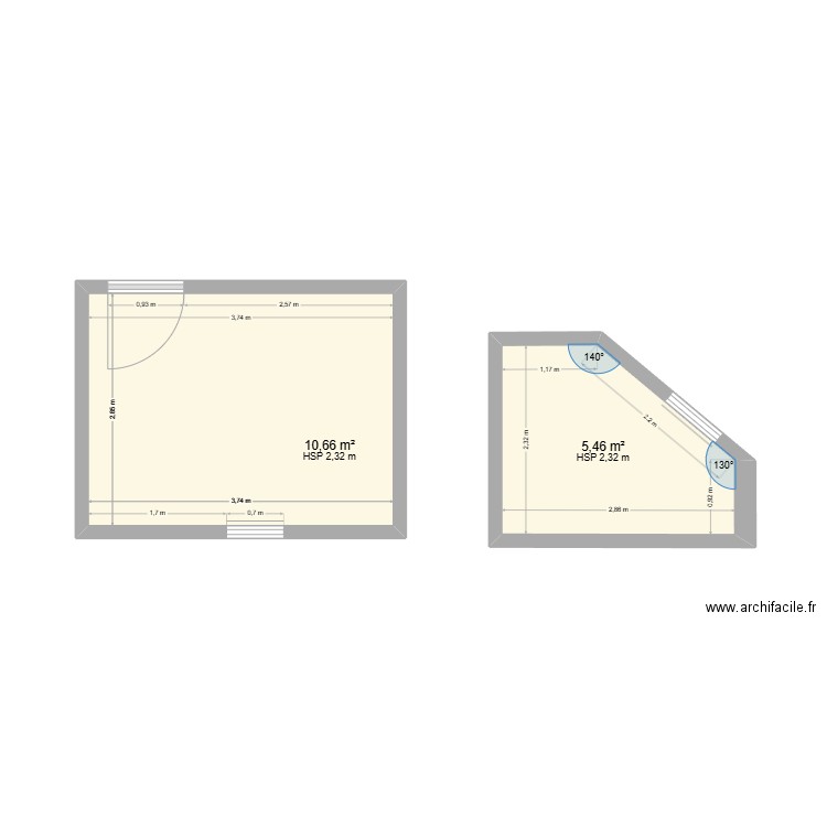 salle de bain palh. Plan de 0 pièce et 0 m2