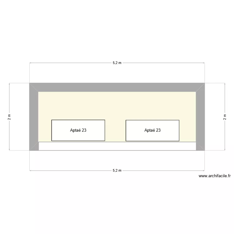 GDH - Pernes les Fontaines. Plan de 1  et 7 m²