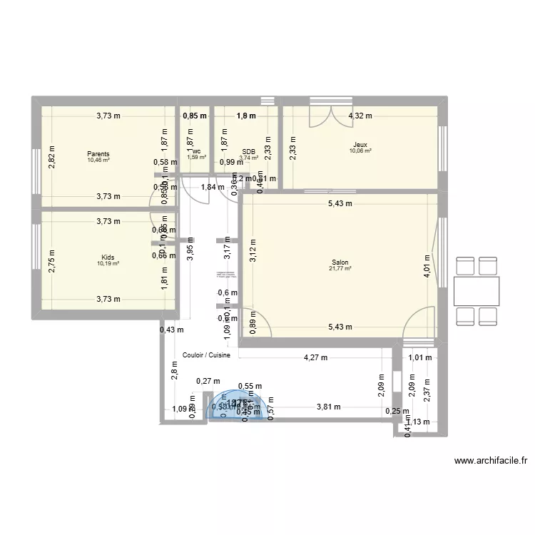 Bussy Plan SDB. Plan de 7 et 81 m² Bussy Plan SDB. Plan de 7 et 81 m²
