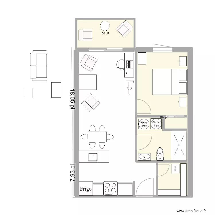 Chartwell 566 pi ca. Plan de 2 et 23 m² Chartwell 566 pi ca. Plan de 2 et 23 m²