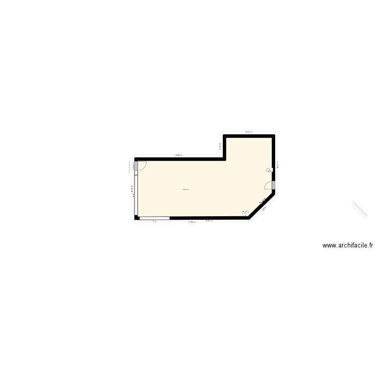 DT LAVERIES - AIRE SUR ADOUR 40 avant. Plan de 1 pièce et 86 m2