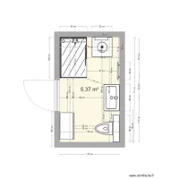 Salle de bain PM 8 douche 120x80