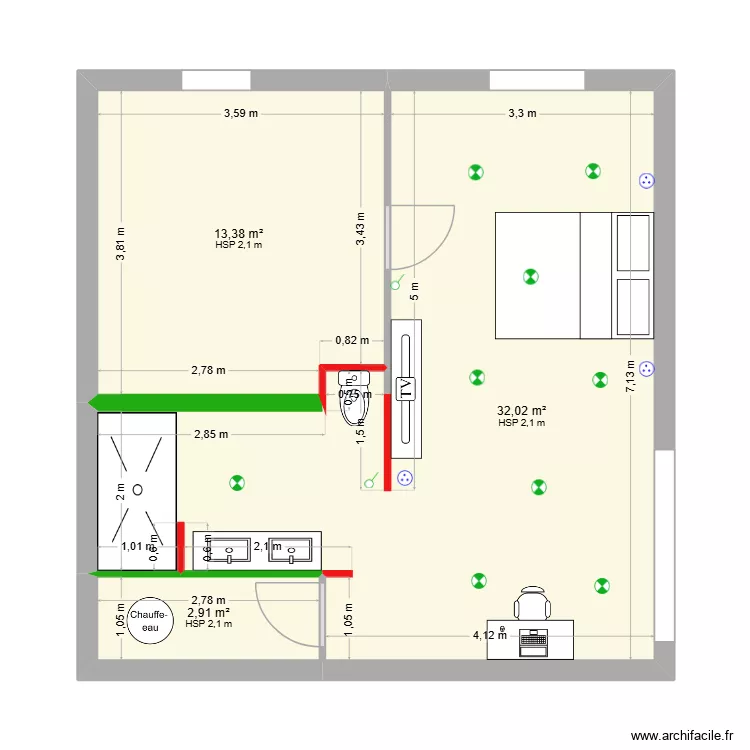BUZIEUX. Plan de 3 et 48 m² BUZIEUX. Plan de 3 et 48 m²