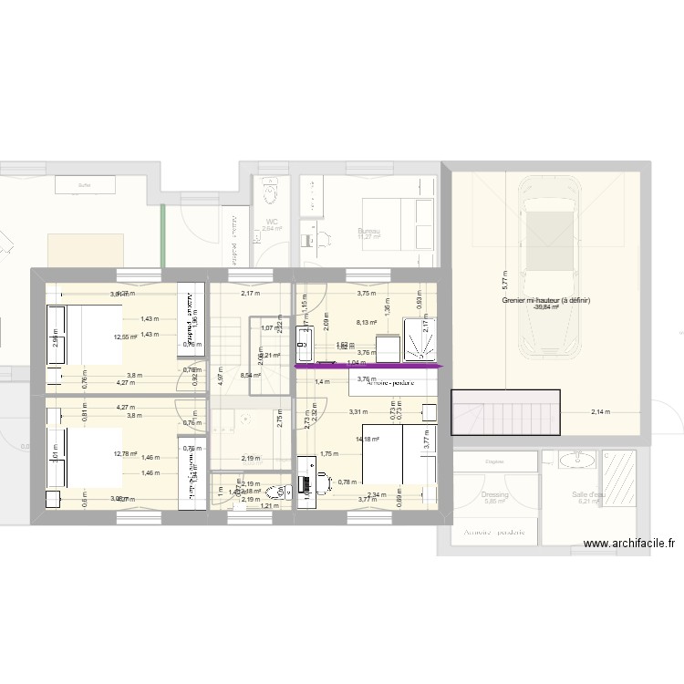 Gorisse A15. Plan de 20 pièces et 266 m2