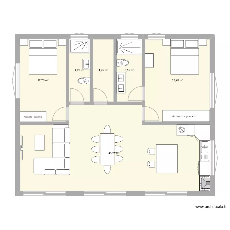 Maison simple. Plan de 6 et 88 m² Maison simple. Plan de 6 et 88 m²