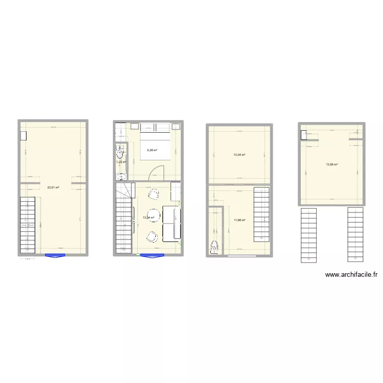 TIVISSA2. Plan de 7 pièces et 83 m² TIVISSA2. Plan de 7 pièces et 83 m²