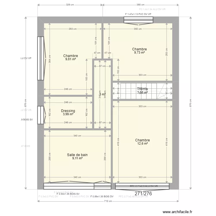 Bordereau. Plan de 