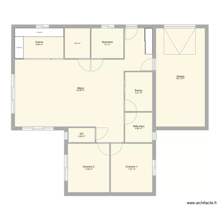 maison 2. Plan de 