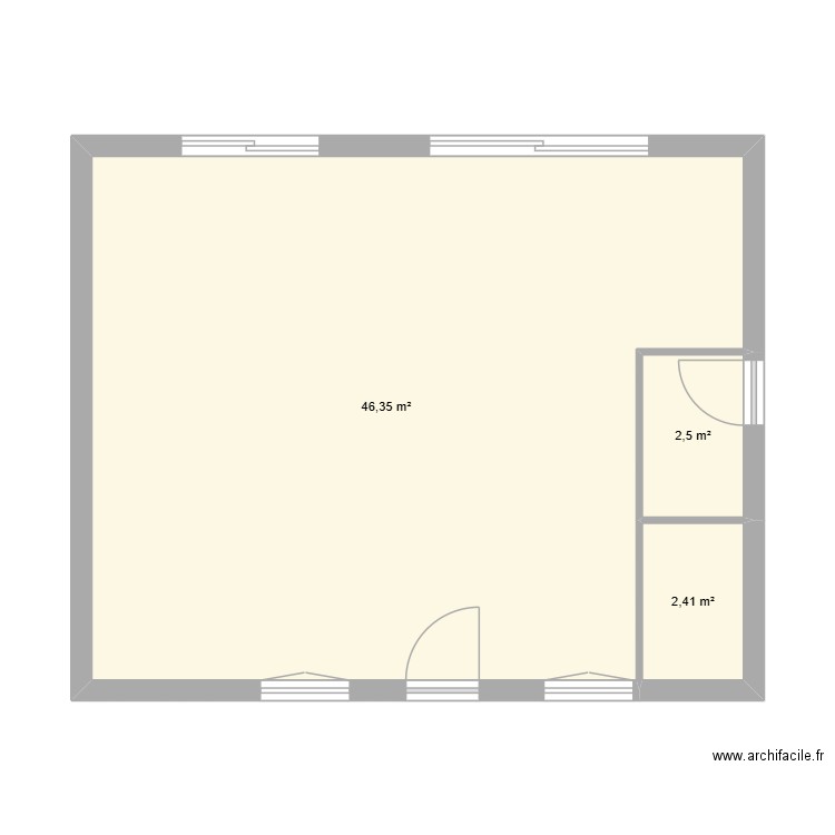 LE ROY MARTIN. Plan de 7 pièces et 100 m2