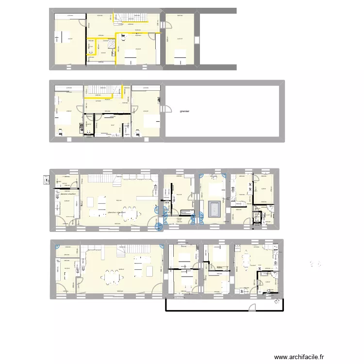 RDC +ETAGE. Plan de RDC +ETAGE. Plan de