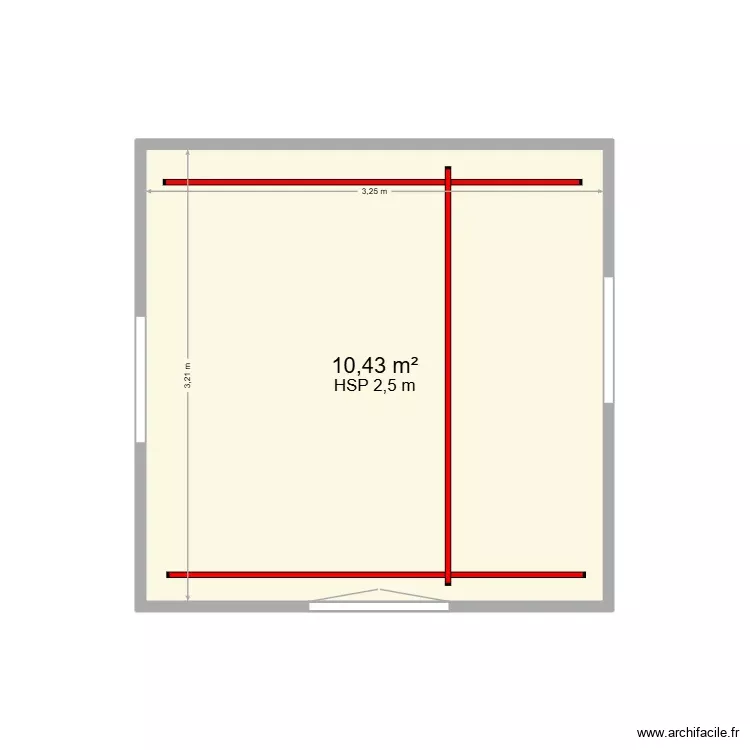 Plan. Plan de 1 Pièce et 10 m² Plan. Plan de 1 Pièce et 10 m²