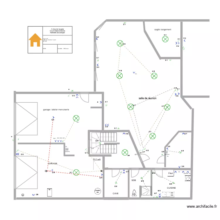 GALA SOUS_SOL ET GARAGE. Plan de GALA SOUS_SOL ET GARAGE. Plan de