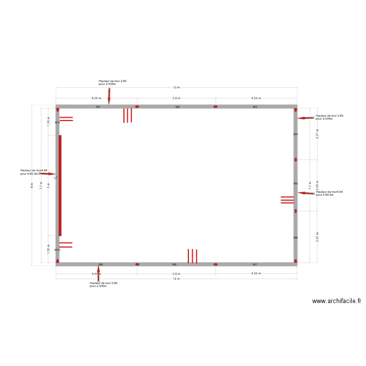 garage. Plan de 0 pièce et 0 m2