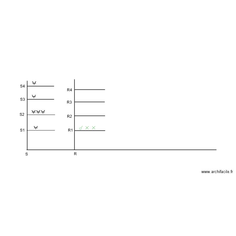schema. Plan de 0 pièce et 0 m2