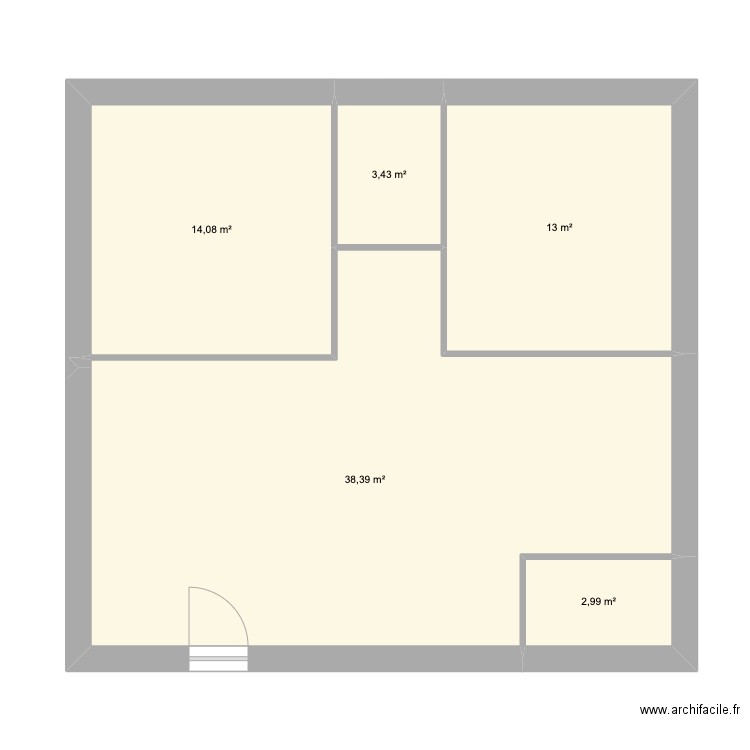 cab. Plan de 0 pièce et 0 m2