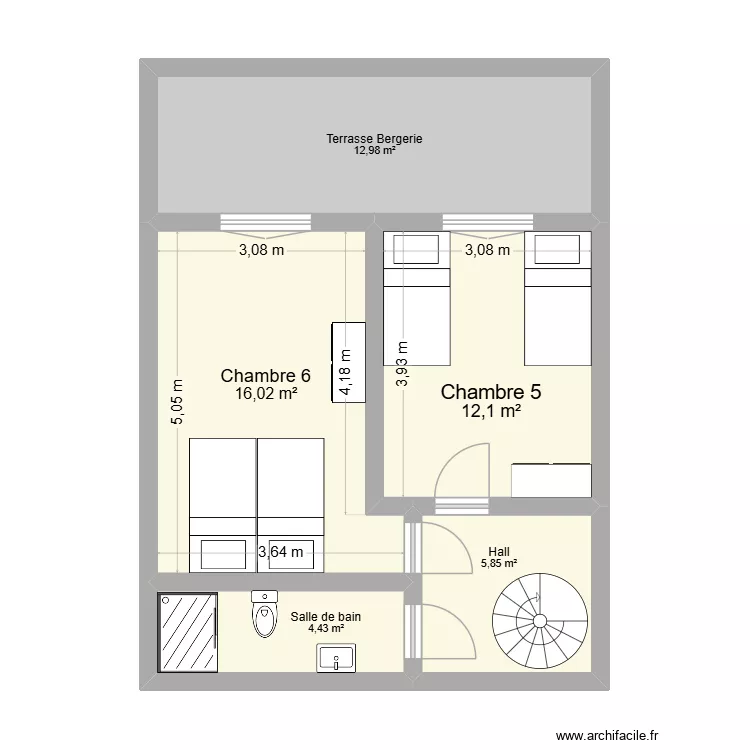 Fleury bergerie 1er étage projet 0. Plan de Fleury bergerie 1er étage projet 0. Plan de