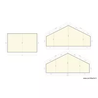 Coupe toiture rampants petite grange