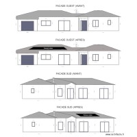 Plan de facade maison APRES