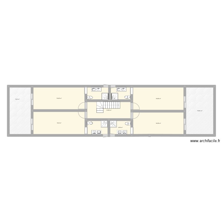 Z.K. Plan de 11 pièces et 125 m2