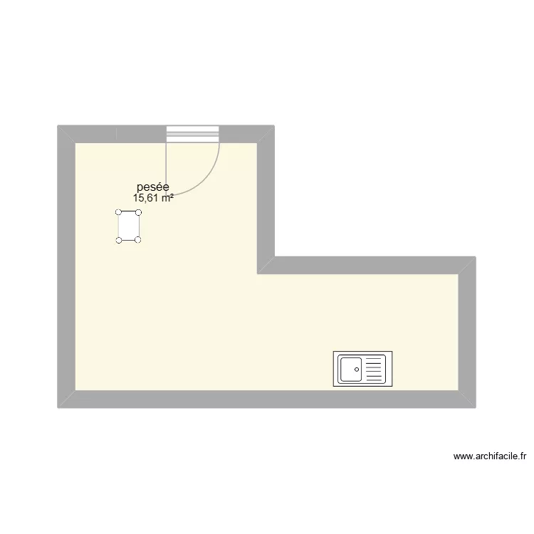 LABO. Plan de 1  et 16 m²