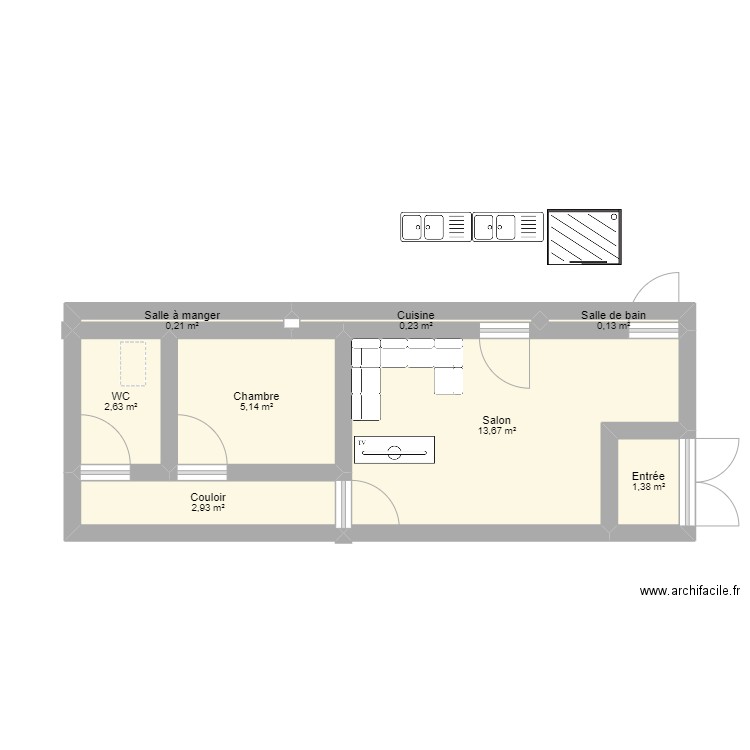 nono. Plan de 0 pièce et 0 m2