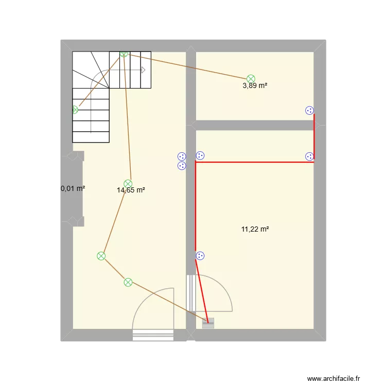RDC. Plan de 4 et 30 m² RDC. Plan de 4 et 30 m²
