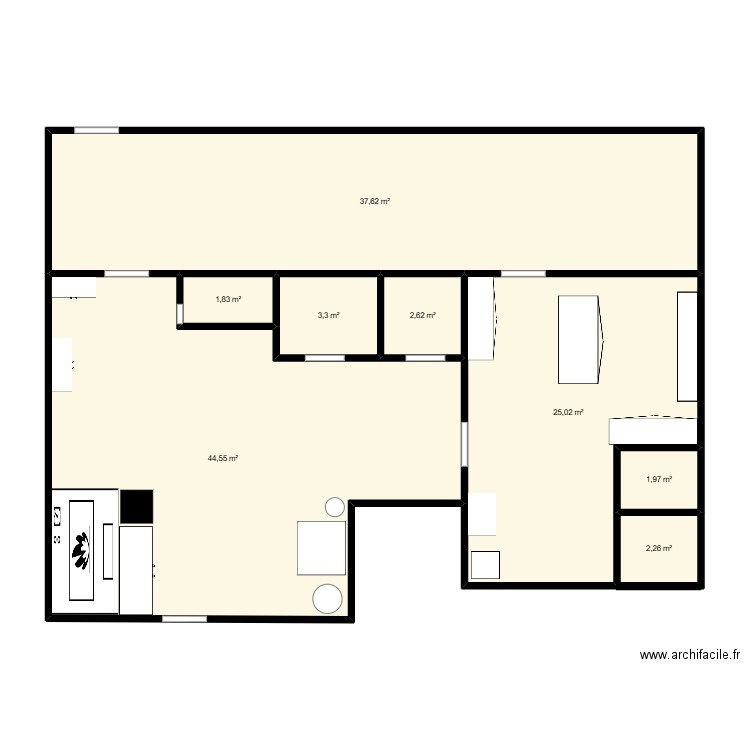 logan. Plan de 8 pièces et 119 m2