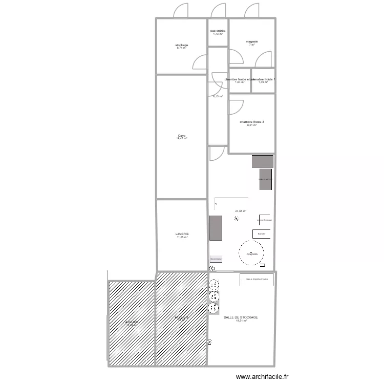 labo avant extention. Plan de 13 et 137 m² labo avant extention. Plan de 13 et 137 m²