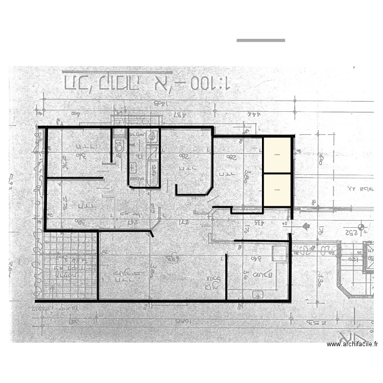 21/2 ESSAI4. Plan de 2 pièces et 25 m2