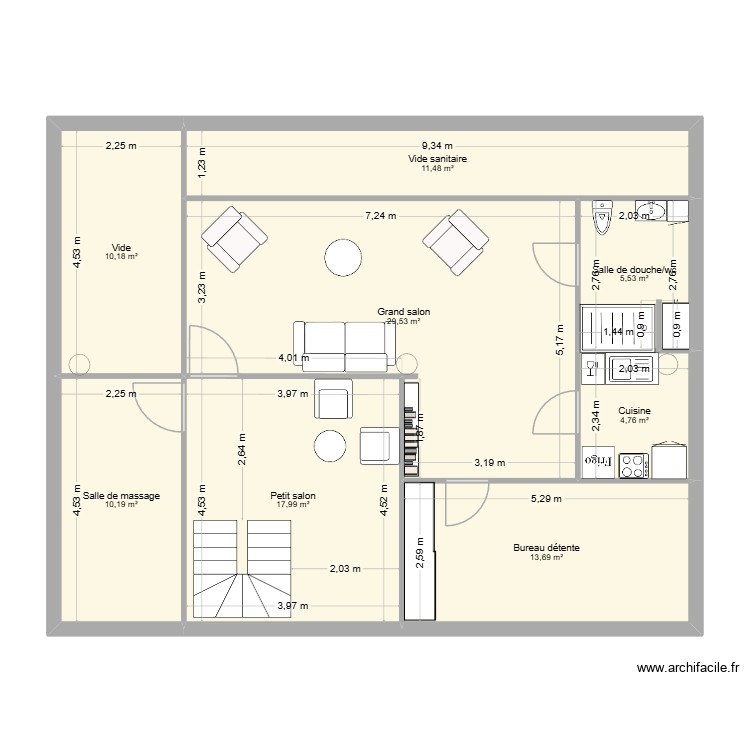 CAB CLEM MEZZANINE. Plan de 0 pièce et 0 m2